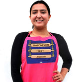 Best Chef Mom 24 x 7 Available Quote Pink Apron